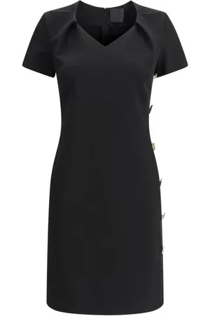 Givenchy V-Neck Short Dress with Side Slit