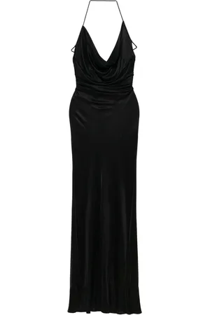 Elisabetta Franchi Gowns, female, , M, Lace-Up Criss-Cross Dress