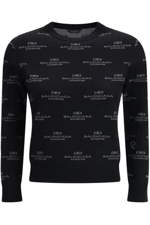 Balenciaga Round-neck Knitwear, female, , S, Logo Print Jumper