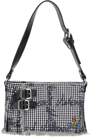 Vivienne Westwood Shoulder Bags, female, , ONE SIZE, Plaid Shoulder Bag with Zipper Closure
