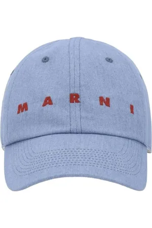 Marni Cotton Baseball Hat with Iconic Monogram