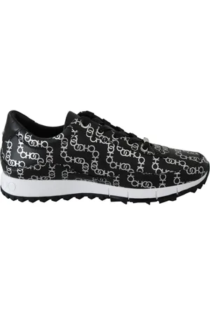 Jimmy Choo Sneakers, female, , 2 1/2 UK, Elegant Leather Trainers Silver