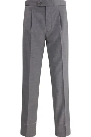 BRIONI Suit Trousers, male, , S, Pleated Wool Trousers Classic Fit