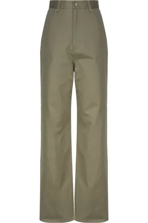 Loewe High-waisted Cotton Trousers