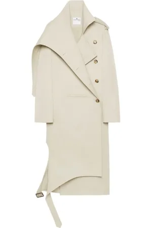 Courrèges Cotton Coat with Large Collar
