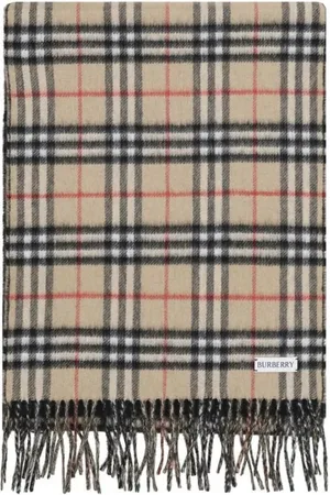 Burberry Winter Scarves, female, , ONE SIZE, Cashmere Scarf with Fringed Hems