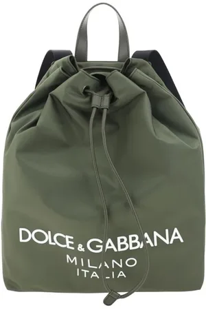 Dolce & Gabbana Backpacks, male, , ONE SIZE, Leather Drawstring Backpack