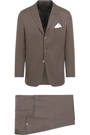 Kiton Single Breasted Suits, male, , XL, Cotton Suit
