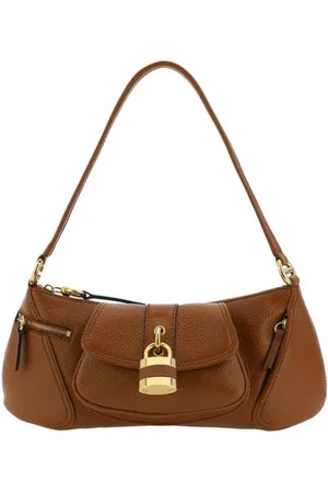 Chloé Leather Shoulder Bag with Zipper