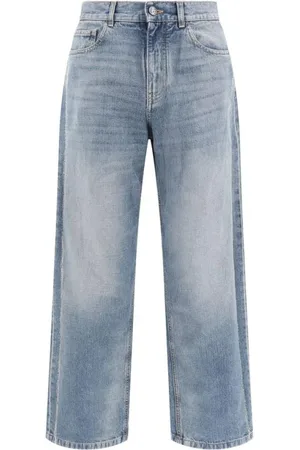 Palm Angels Wide Leg Denim Jeans