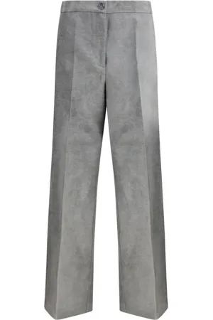 Pinko Satin Wide Leg Flamed Finish Trousers