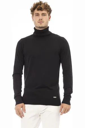 BALDININI Turtlenecks, male, , 3XL, Trendy Jumper - Long Sleeve - Ribbed