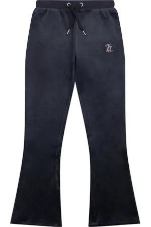 Juicy Couture Trousers, female, , 9 Y, Sparkly Logo Bootcut Joggers