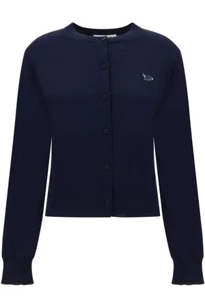 Maison Kitsuné Navy Knit Cardigan