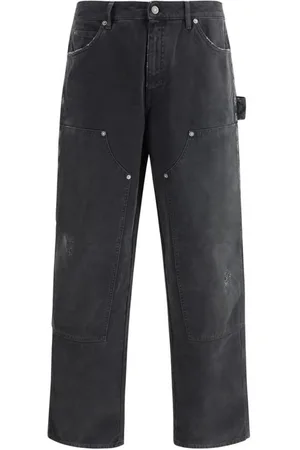 Golden Goose Straight Jeans, male, , M, High Waist Jeans with Applique Details