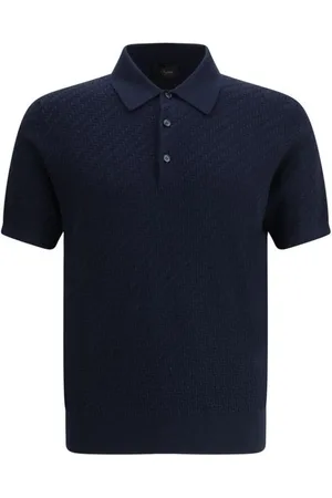 BRIONI Polo Shirts, male, , S, Knitted Polo Shirt Short Sleeve
