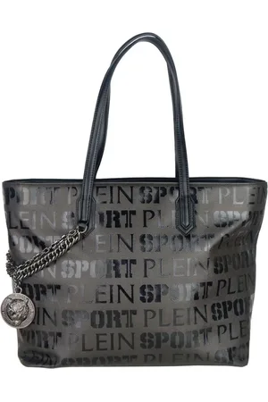 Philipp Plein Tote Bags, female, , ONE SIZE, Elegant Shopper Bag with Logo Print and Cross Strap