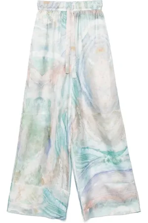 ZIMMERMANN Graphic Print Elasticated Waistband Shorts