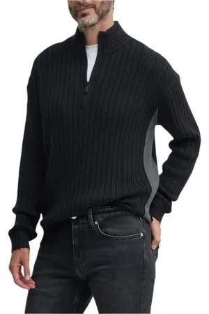 Calvin Klein Turtlenecks, male, , S, Zip-Up Turtleneck Cardigan