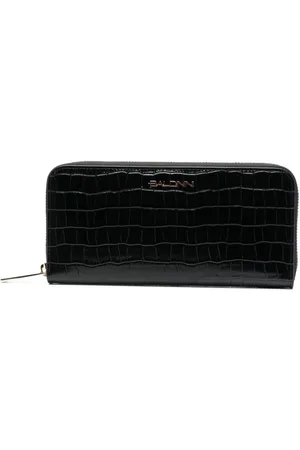 BALDININI Wallets & Cardholders, female, , ONE SIZE, Croco Print Leather Zip Wallet