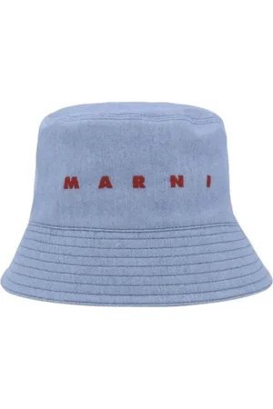 Marni Hats, male, , L, Monogram Cotton Bucket Hat