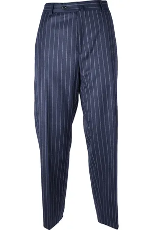 Kenzo Suit Trousers, male, , XS, Elegant Striped Slim Trousers