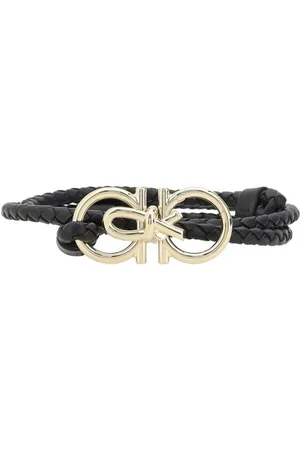 Salvatore Ferragamo Belts, female, , 100 CM, Woven Leather Belt with Gold Detailing