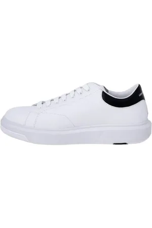Armani Exchange Black and Leather Trainers