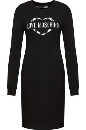 Moschino Modern Cotton Logo Dress