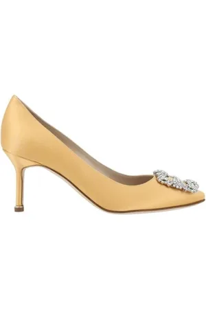 Manolo Blahnik Pumps, female, , 4 UK, Silk Satin Hangisi Pumps