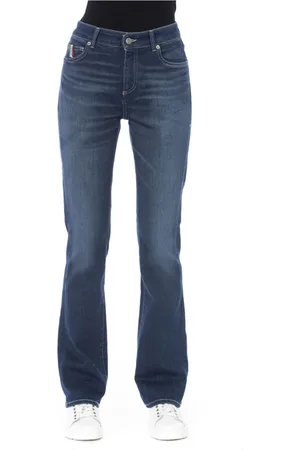 BALDININI Boot-cut Jeans, female, , W31, Regular Jeans with Logo Button