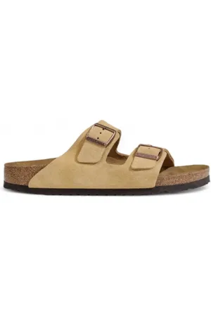 Birkenstock Sliders, female, , 10 UK, Suede Casual Sandals with Buckle