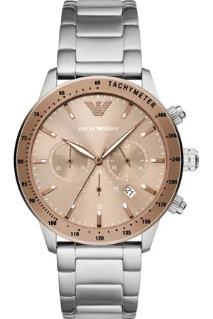 Emporio Armani Watches, male, , ONE SIZE, Classic Chronograph Steel Mens Watch