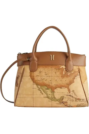 ALVIERO MARTINI 1A CLASSE Handbags, female, , ONE SIZE, Geo Map Shoulder Bag