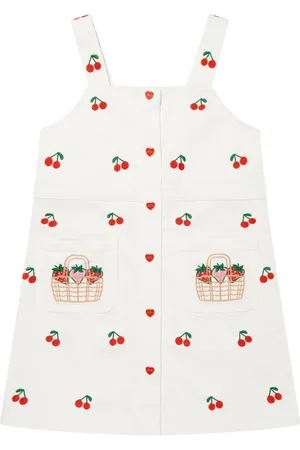 Stella McCartney Dresses, female, , 3 Y, Cherries Embroidered Dress