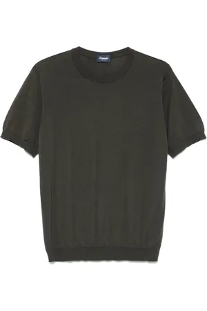 DRUMOHR Round-neck Knitwear, male, , 3XL, Pastel Cotton Crew Neck Jumper