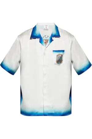 Casablanca Short Sleeve Shirts, male, , L, Silk Shirt