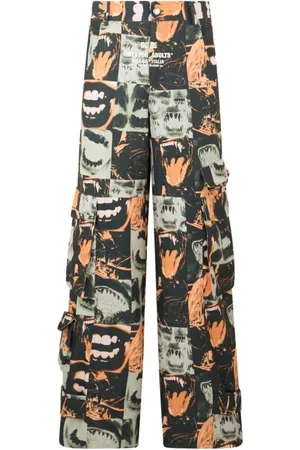 GCDS Wide Trousers, female, , 2XL, Stylish Logo T-shirt
