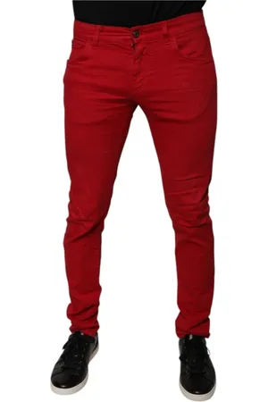Dolce & Gabbana Slim-fit Jeans, male, , M, Crown Skinny Denim Jeans