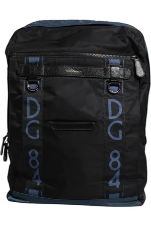 Dolce & Gabbana Backpacks, male, , ONE SIZE, Leopard Lining Nylon Backpack Blue