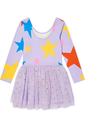 Stella McCartney Dresses, female, , 2 Y, Purple Star Jersey Dress for Girls