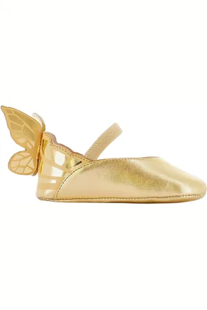 SOPHIA WEBSTER Gold Chiara Pre-Walkers for Baby Girls