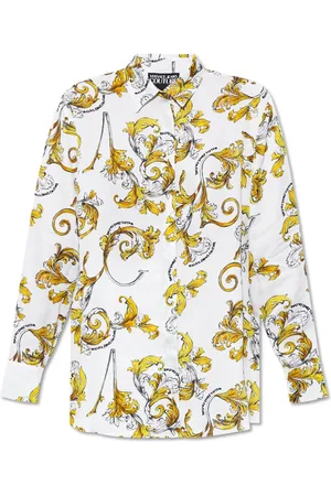 VERSACE Shirts, female, , S, Shirt with Outline Barocco print
