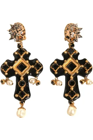 Dolce & Gabbana Crystal Embellished Clip-On Earrings