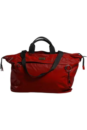 Dolce & Gabbana Tote Bags, male, , ONE SIZE, Black Nylon Calfskin Duffel Bag