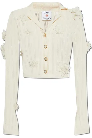 Casablanca Cardigans, female, , S, Cardigan with patches