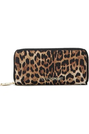 Philipp Plein Elegant Zip Wallet with Golden Accents