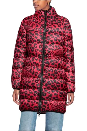 Moschino Leopard Print Down Jacket