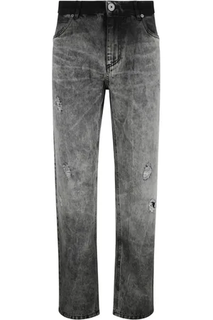 Balmain Stonewashed Straight Leg Jeans