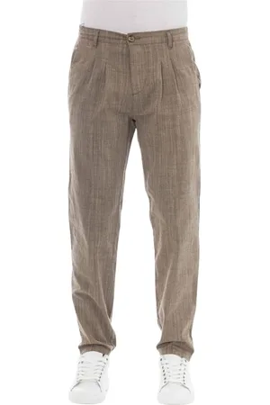 BALDININI Straight Trousers, male, , XS, Chino Trousers with Button and Zipper